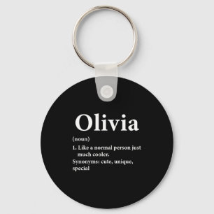 Olivia Name Definition Funny D  Key Ring