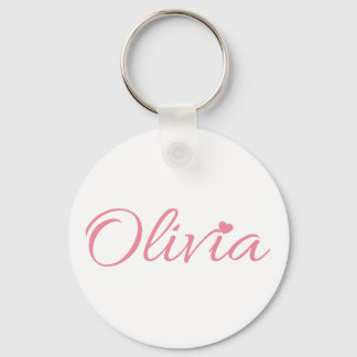 Olivia name key ring