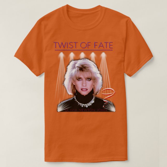 Olivia NewtonJohn Twist Of Fate Travolta Two Of A  T-Shirt (Design Front)