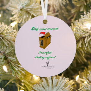 Olivia Organ Christmas Stocking Metal Tree Decoration