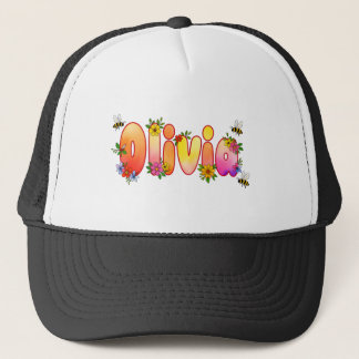 Olivia - personalised hats for her