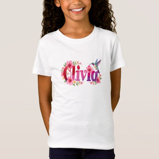 Olivia - Personalised Shirt  - For Kids (Front)
