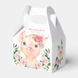 Olivia Pigsley - Pig Baby Shower Favour Box