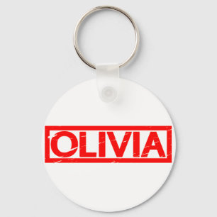 Olivia Stamp Key Ring
