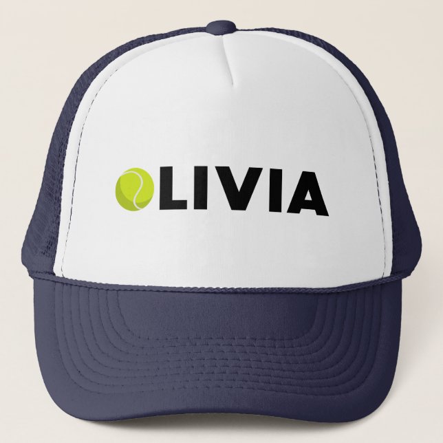 Olivia Tennis Trucker Hat (Front)