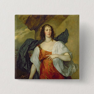 Olivia, Wife of Endymion Porter, c.1637 15 Cm Square Badge