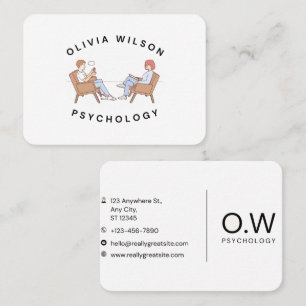 Olivia Wilson Psychology Appointment Card