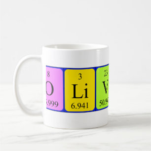 Oliviero periodic table name mug