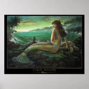 olivine- hawaiian mermaid poster carol phillips