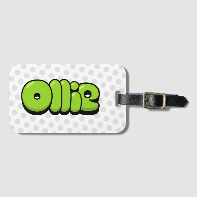 Ollie Luggage Tag (Front Horizontal)