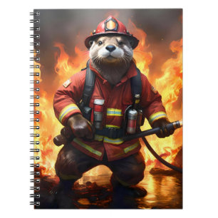 Ollie The Otter Fire Fighter,  Notebook