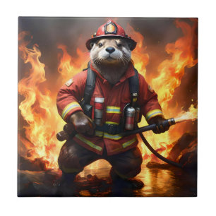 Ollie The Otter Fire Fighter,  Tile