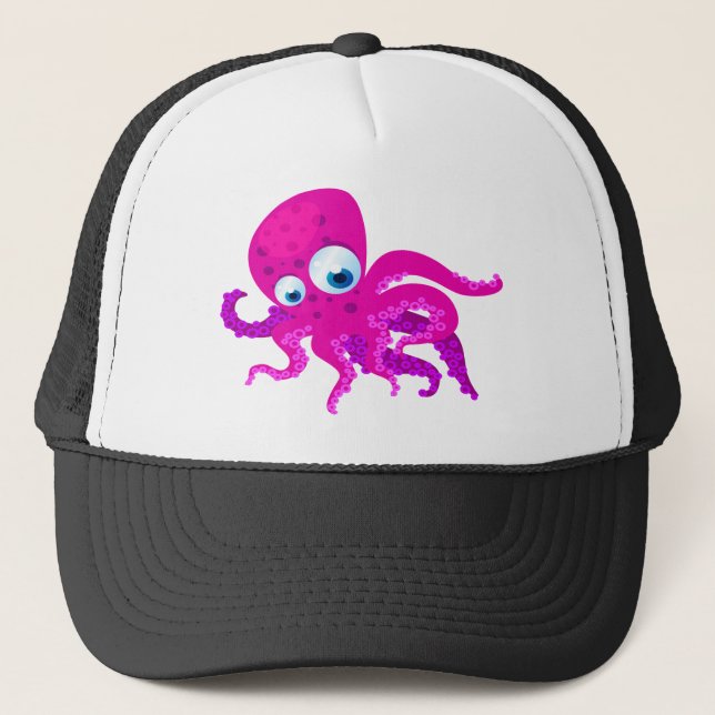 Olly The Octopus Trucker Hat (Front)