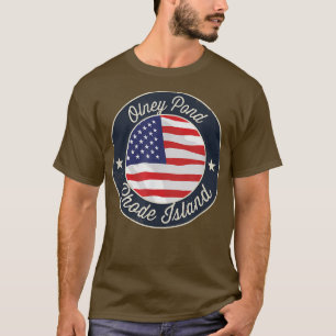 Olney Pond - Patriotic Rhode Island Souvenir T-Shi T-Shirt