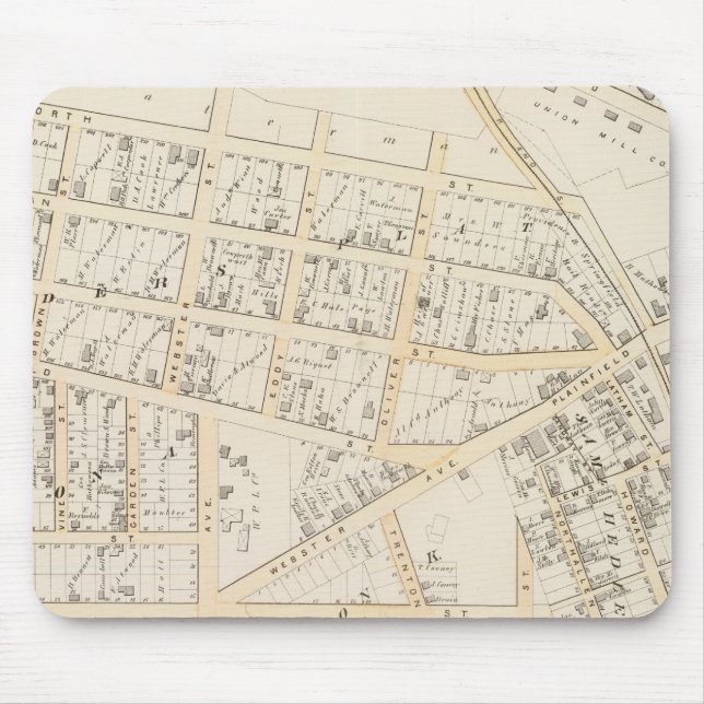 Olneyville Providence Rhode Island Mouse Pad (Front)
