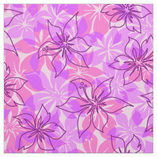 Olowalu Hibiscus Hawaiian Camo Aloha Shirt Print Fabric