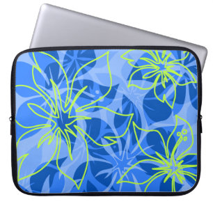 Olowalu Hibiscus Hawaiian Neoprene Wetsuit Laptop Sleeve