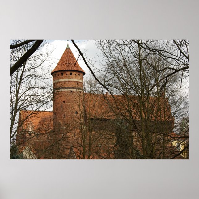 Olsztyn Mediaeval Gothic Castle Poster (Front)