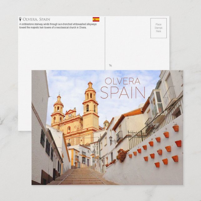 Olvera, Spain Travel Postcard (Front/Back)
