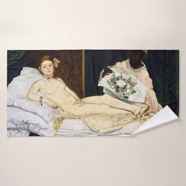Olympia, Edouard Manet, 1863 Bath Towel (Bath Towel)