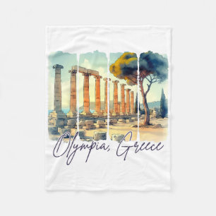Olympia Greece Travel Meet Me In Greece Olympia So Fleece Blanket