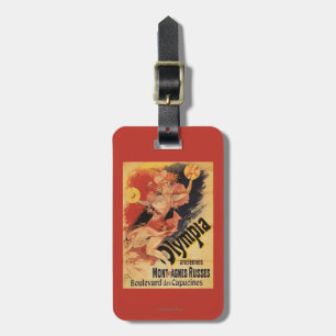 Olympia Nightclub Girl Crashing Cymbals Luggage Tag