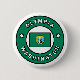 Olympia Washington 6 Cm Round Badge
