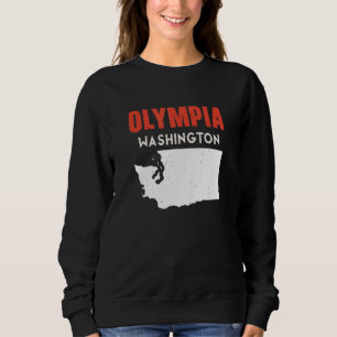 Olympia Washington USA State America Travel Washin Sweatshirt