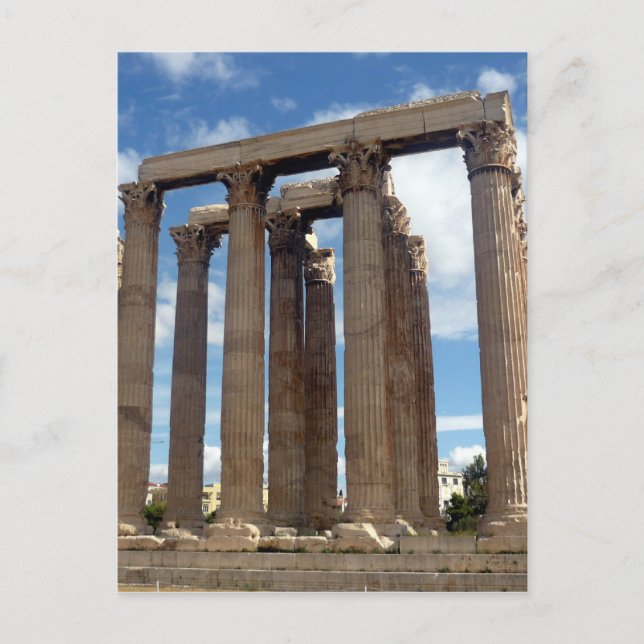 olympian zeus columns postcard (Front)