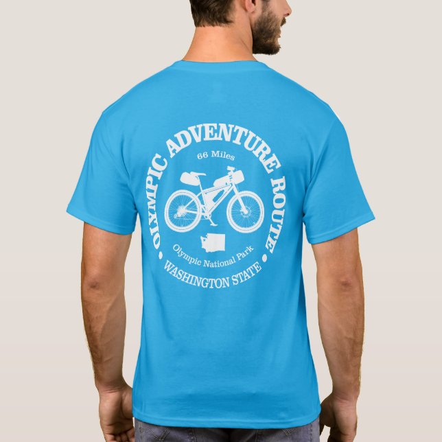 Olympic Adventure Route (cycling) T-Shirt (Back)