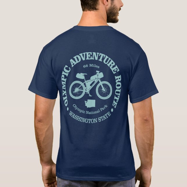Olympic Adventure Route (cycling) T-Shirt (Back)