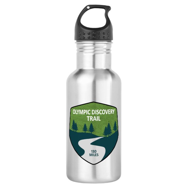 Olympic Discovery Trail Washington State 532 Ml Water Bottle (Front)
