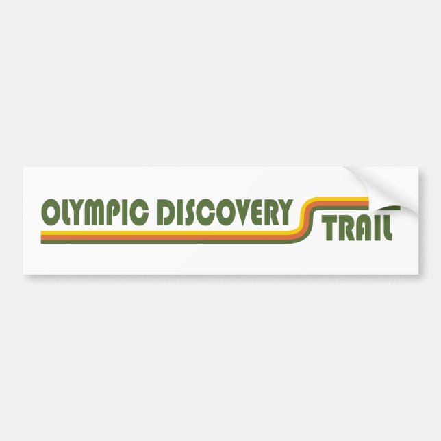 Olympic Discovery Trail Washington State Bumper Sticker (Front)