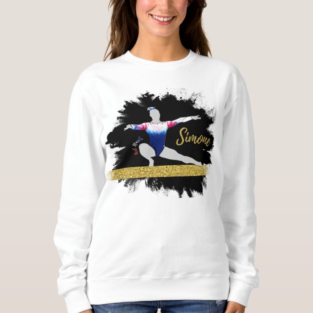 Olympic Gymnast Silhouette Art  Sweatshirt (Front)