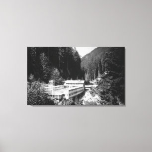 Olympic Hot Springs, WA Lodge View Photograph #2 Canvas Print