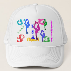 OLYMPIC ICE SKATING TRUCKER HAT