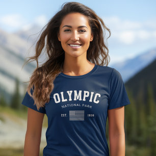Olympic Naional Park Photo Forest Landscape Tri-Blend Shirt