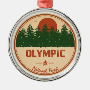 Olympic National Forest Metal Tree Decoration