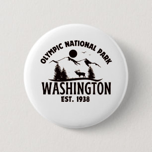 Olympic National Park  6 Cm Round Badge