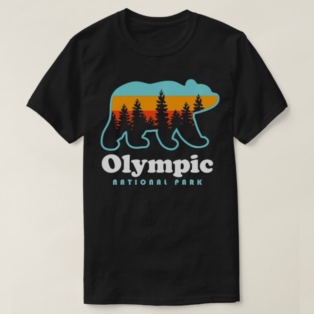 Olympic National Park Bear Olympic National Park  T-Shirt (Design Front)