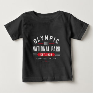 Olympic National Park Est 1938 Vintage Adventure B Baby T-Shirt