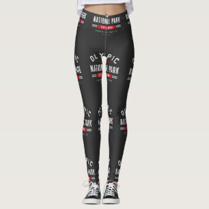 Olympic National Park Est 1938 Vintage Adventure B Leggings