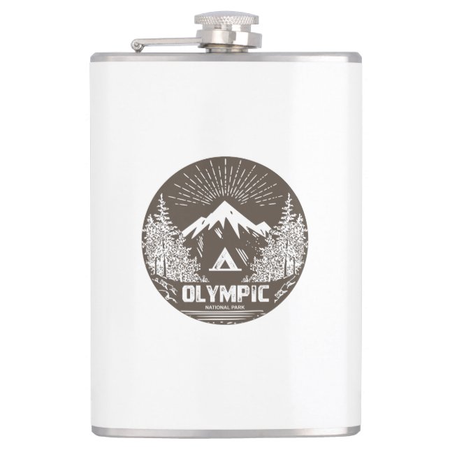Olympic National Park Hip Flask (Front)
