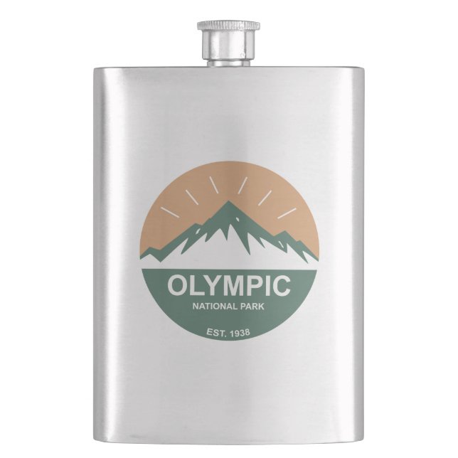 Olympic National Park Hip Flask (Front)