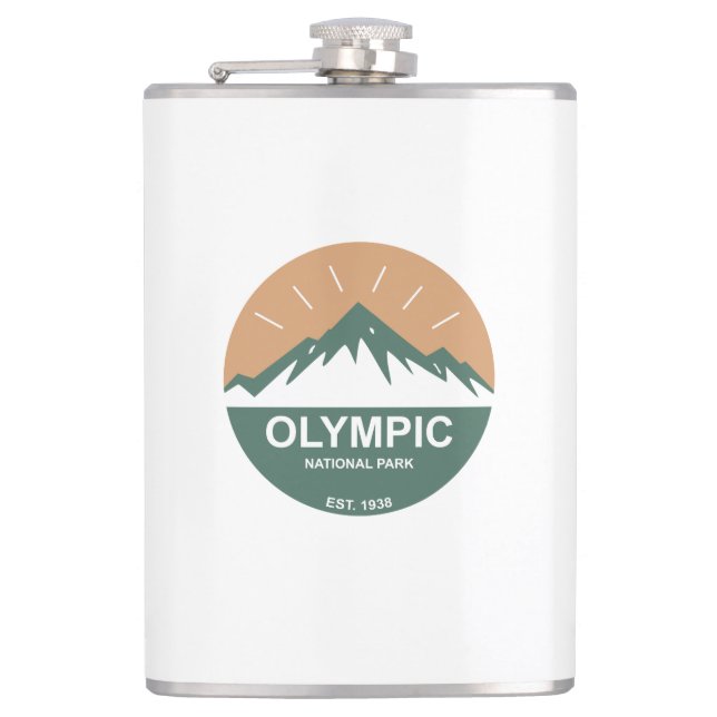 Olympic National Park Hip Flask (Front)