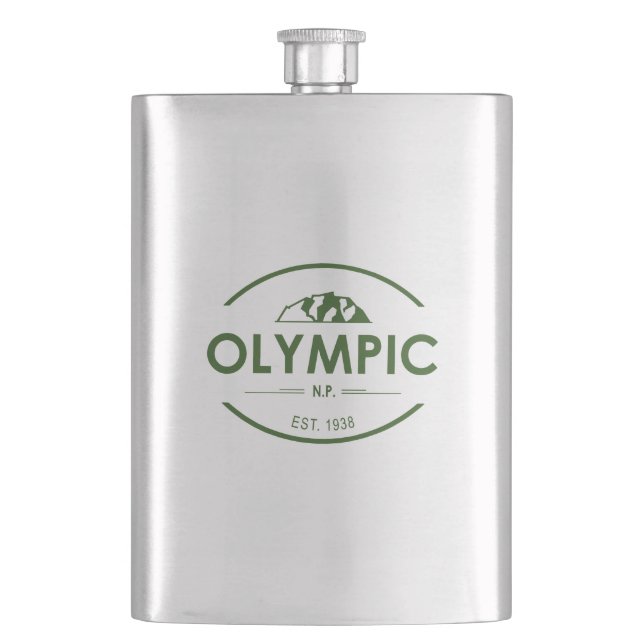 Olympic National Park Hip Flask (Front)