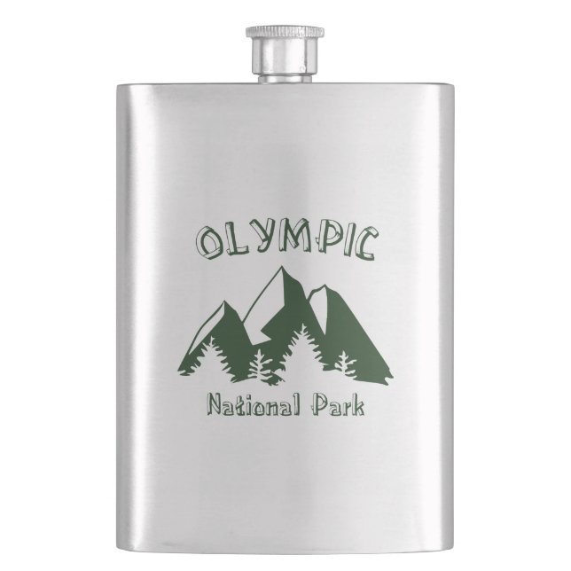 Olympic National Park Hip Flask (Front)