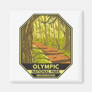 Olympic National Park Hoh Rainforest Washington Magnet