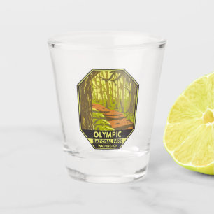 Olympic National Park Hoh Rainforest Washington Shot Glass