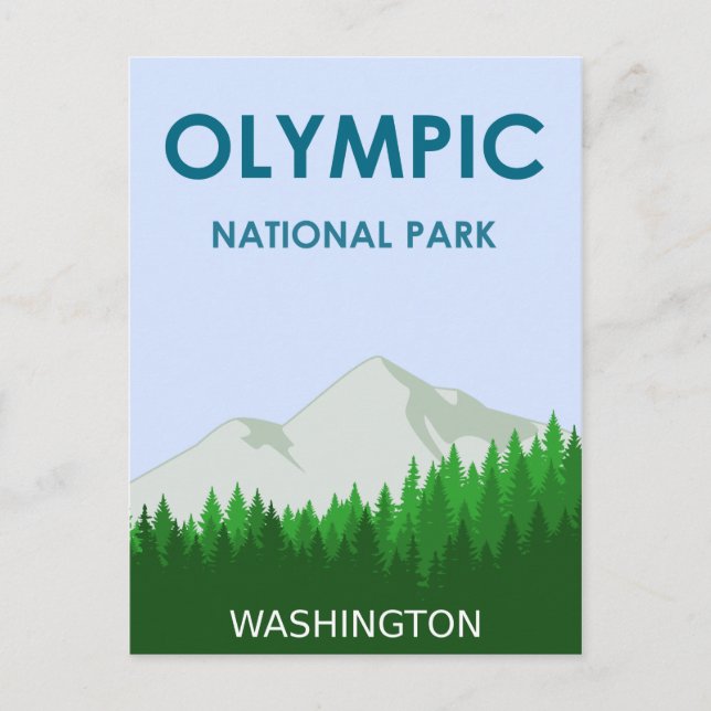 Olympic National Park Invitation Postcard (Front)